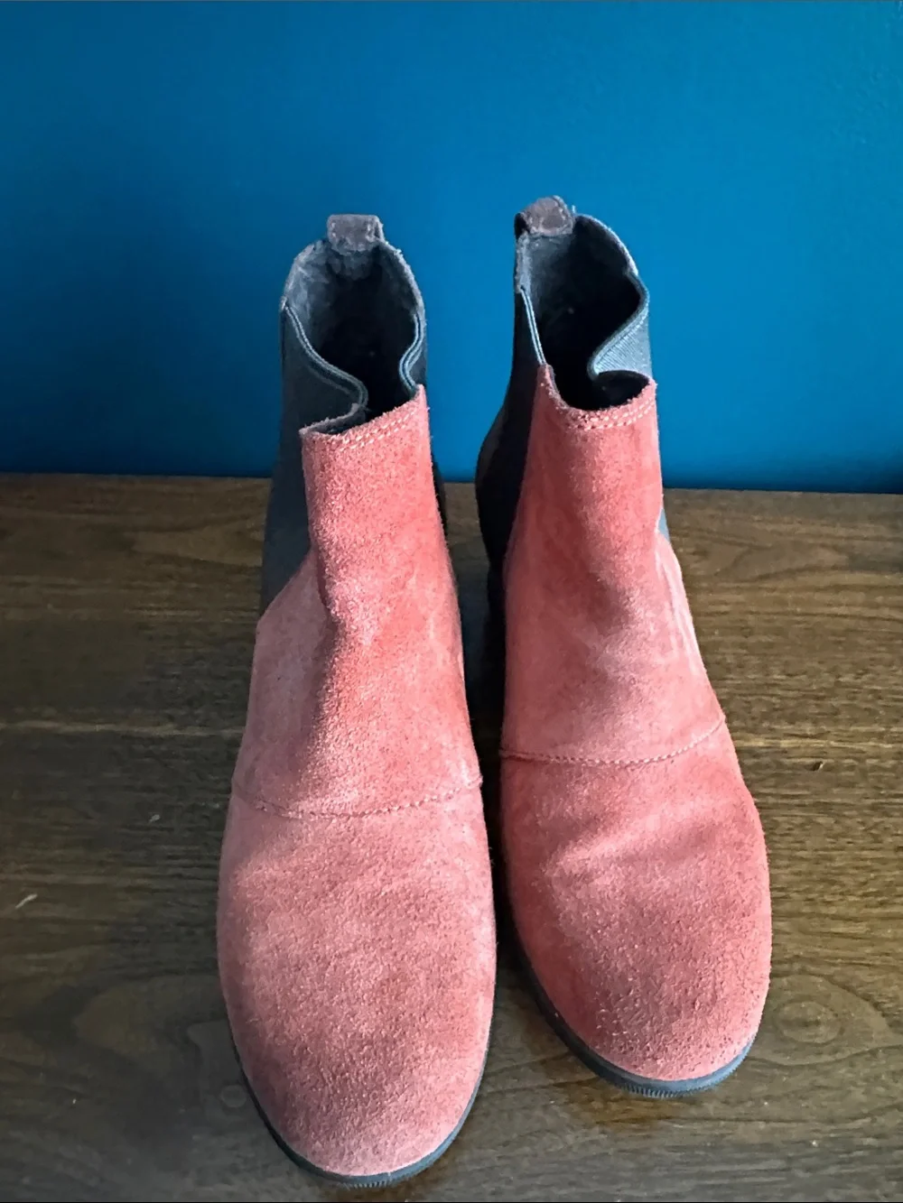 Sorel Women's Suede Chelsea Booties in Rust